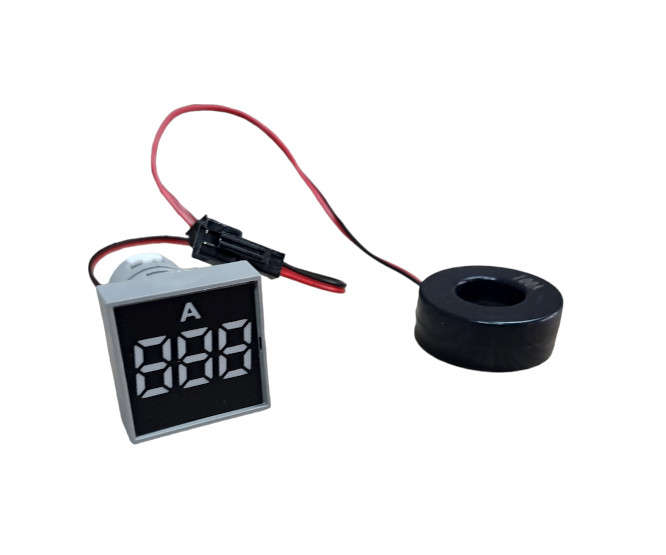AMMETER PILOT LIGHT SQUARE WHITE PL-AMMETER-SQ-W