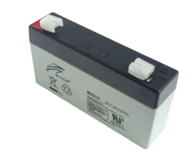 BATTERY SLA 6V 1.3AH 97X24X52MM RT613
