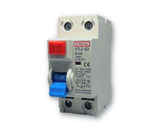 EARTH LEAKAGE RCCD 63A 2P 30mA EL-STL1-63-6263