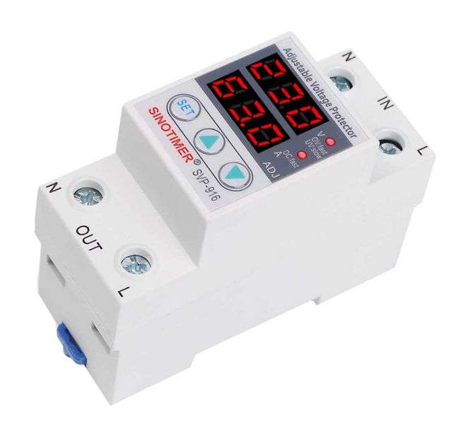ADJUSTABLE OVER/UNDER VOLTAGE PROTECTION RELAY 230 SVP-916-220V 63A / 210099