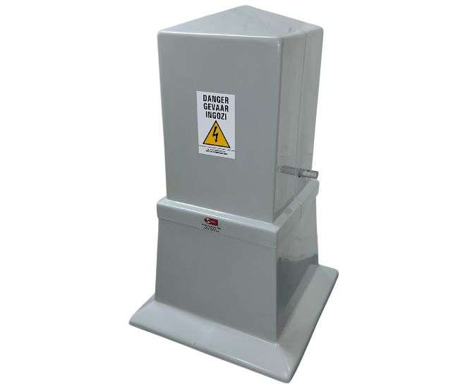 STUBBY KIOSK NO WINDOW CLOUD GREY 300x300x670mm K0020/1/CG