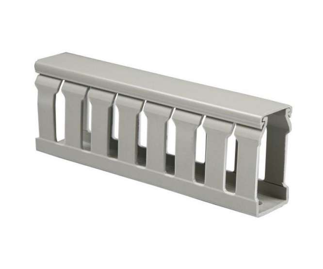 TRUNKING SLOTTED 40x40x2M NARROW GREY TS-40X40-N