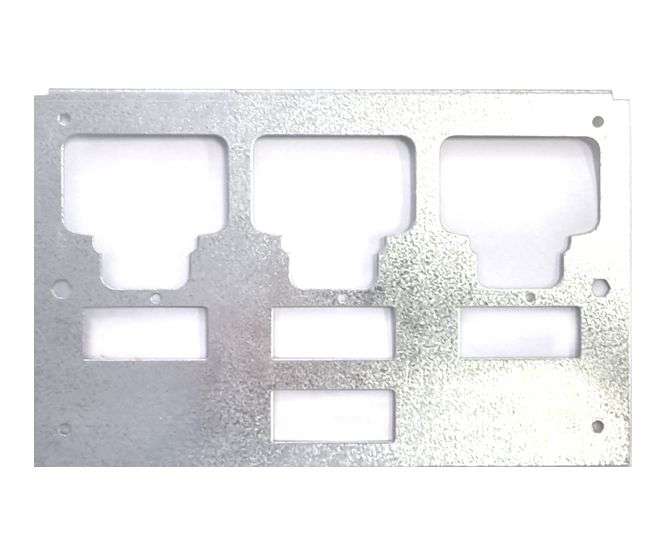 PLATED RECTANGULAR STEEL YOKE 175x110mm. 3 SWITCH RB-YOKE-1