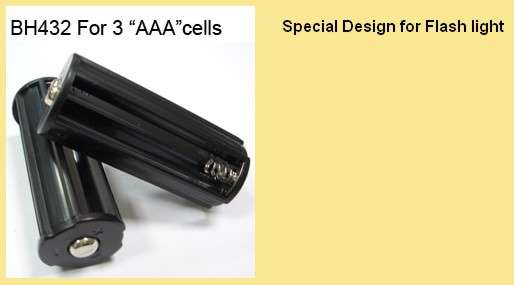 BATTERY HOLDER 3xAAA ROUND BH-432
