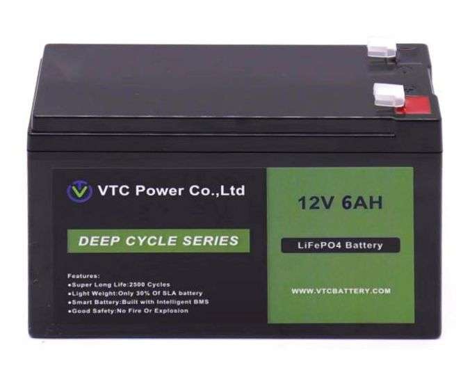 LITHIUM BATTERY/ LIFE 7AH P04 12.8V 151x65x94+6 VTPB-62644/VTC-4F7