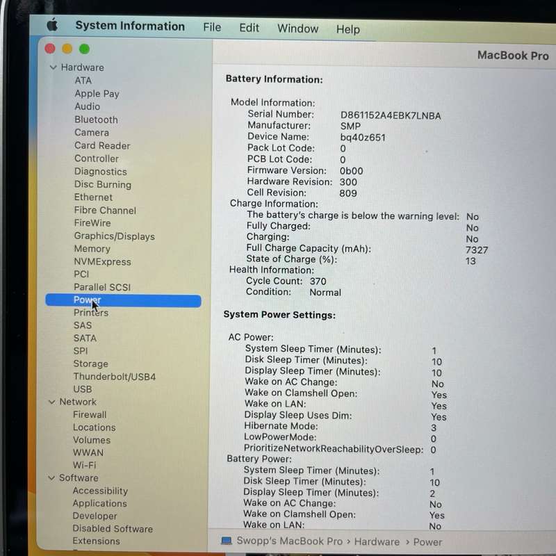 Macbook Pro 16" 2019 | 2,6GHz i7 | 16GB | 512GB Space Grey