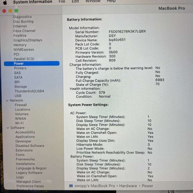 Macbook Pro 16" 2019 | 2,6GHz i7 | 16GB | 512GB Silver