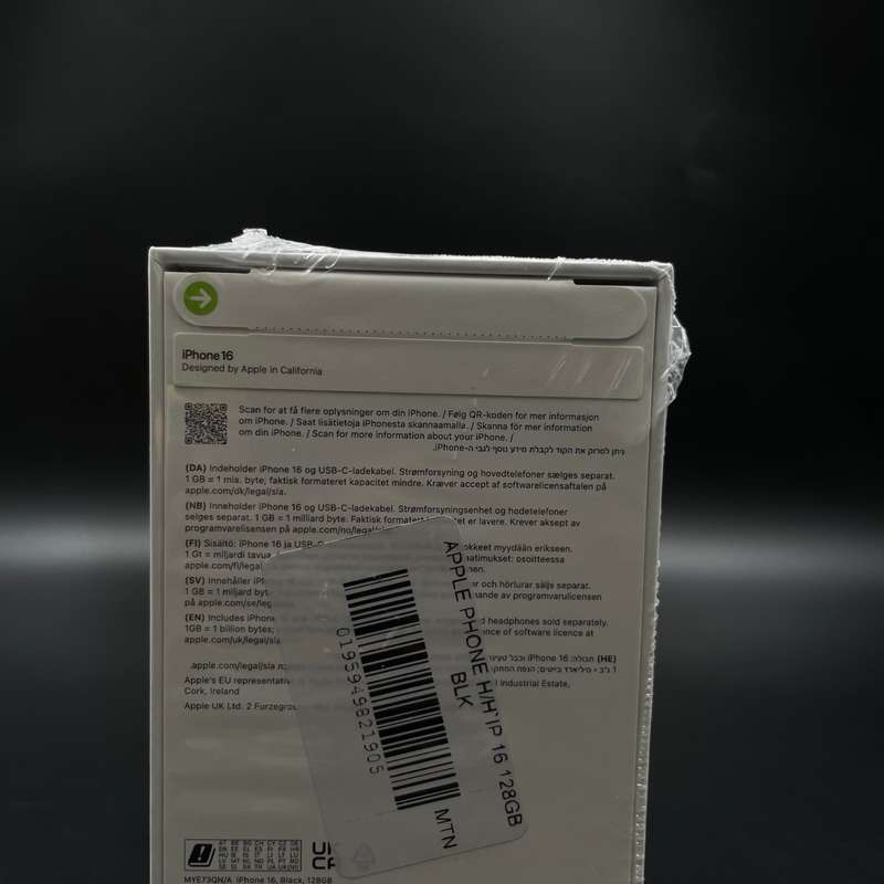iPhone 16 128GB Black