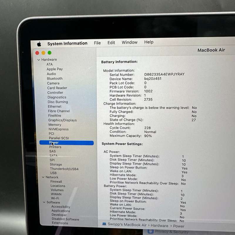 Macbook Air M1 13" 256GB Space Grey