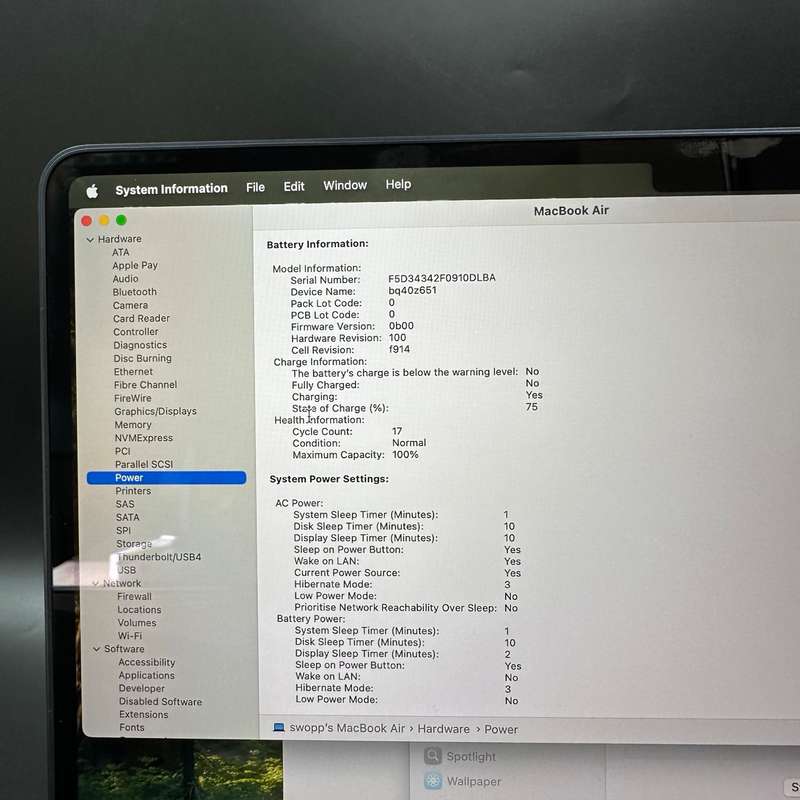 Macbook Air M2 13" 256GB Midnight
