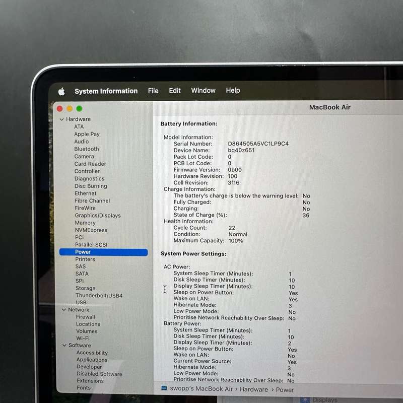 Macbook Air M3 15-inch 16GB 256GB Space Grey