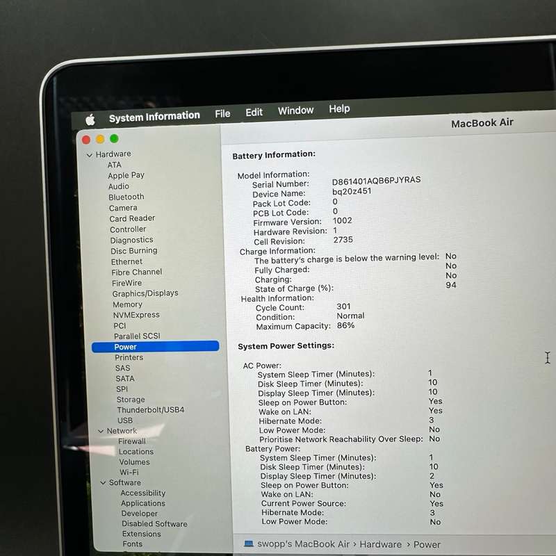 Macbook Air M1 13" 8GB 256GB Space Grey