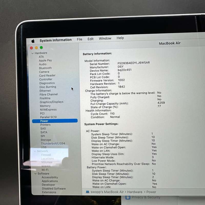 Macbook Air 13" 2019 128GB SSD | Intel Core i5 | 8GB Ram | Space Grey