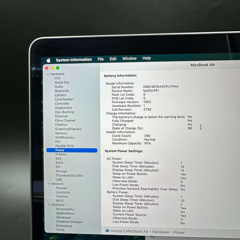 Macbook Air M1 13" 8GB 256GB Space Grey