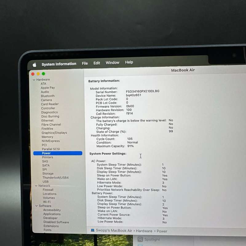 Macbook Air M2 13" 256GB Midnight