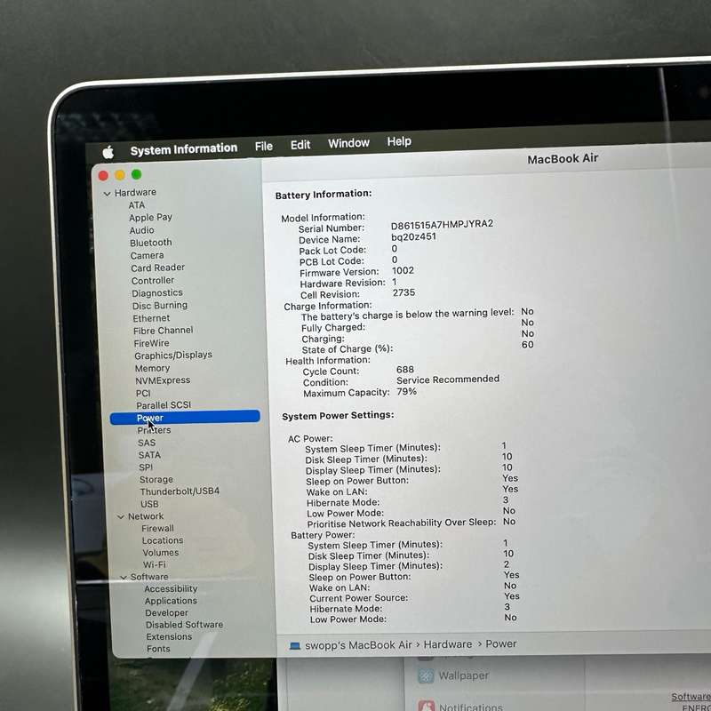 Macbook Air M1 8GB 256GB Space Grey