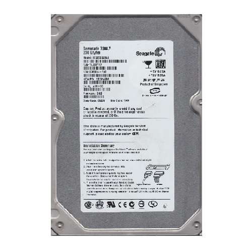 200GB Seagate Barracuda 7200.7, SATA, 1.5Gb/s, 3.5", 7200RPM, 8MB Cache, Desktop HDD