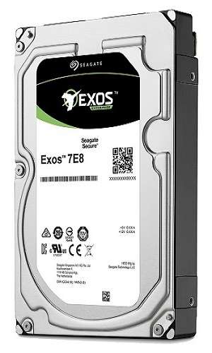 8TB Seagate Exos 7e8, High Performance, 7200RPM, SATA-6Gbps, 256MB Buffer Cache, 3.5" Hard Drive