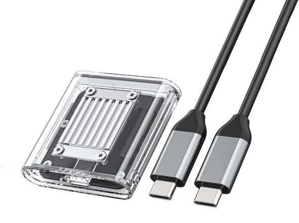 ORICO Mini 2230 NVMe Enclosure 10Gbps M.2 to USB Type C Transparent External Adapter NVMe Enclosure