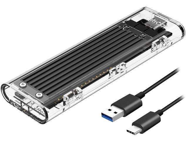 ORICO M.2, SATA SSD External Enclosure, Tool-Free, USB 3.1, Type-C Adapter, Support NGFF(SATA Based)