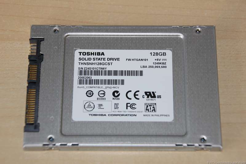 128GB Toshiba 2.5" SSD SATA 7mm 19nm MLC-Flash, (0.73 DWPD) Rd 552MB/s Write 502MB/s  80 000 IOPS