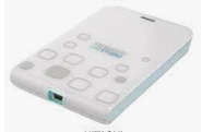 Hitachi LifeStudio Mobile Plus, 500GB, USB 2.0, Portable External HD, Light Gray/Turquoise (ReNew)