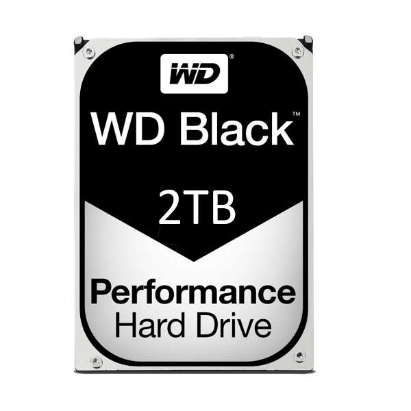 2TB WD, BLACK SATA-3, 7200RPM, 64MB 3.5" Desktop, High Performance edition HDD