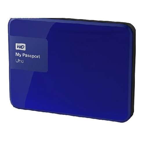 2TB WD My Passport 2.5" USB 3.0 External HD, Blue, Retail Box