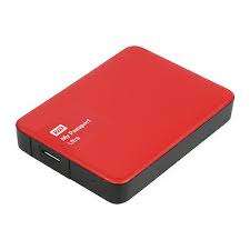 2TB WD My Passport Ultra 2.5", USB-3 External Mobile Drive (RED)