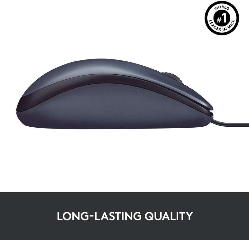 Logitech B100 Corded Mouse  Black