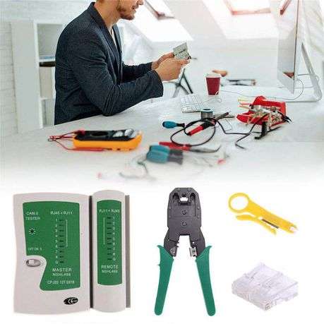 4 in 1 Network Cable Tester Detector Crimping Tool Set (Unboxed Deal)