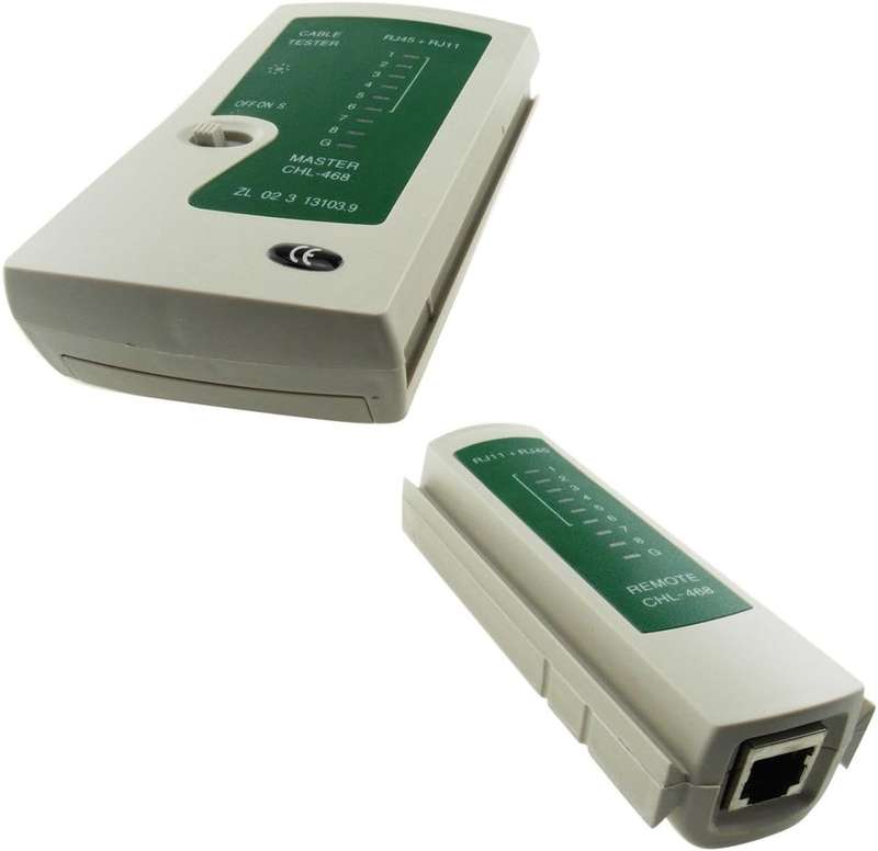 Multifunctional Network / Phone Cable Tester RJ11 RJ12 RJ45 CAT5 CAT6 (Unboxed Deal)