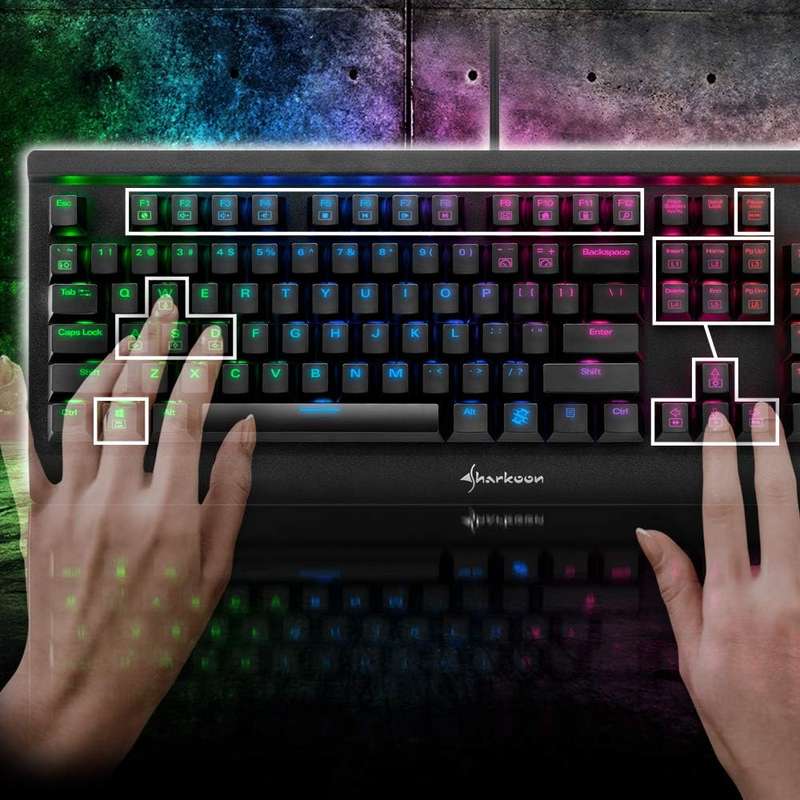 Sharkoon SKILLER SGK3 Mechanical Gaming Keyboard - Red