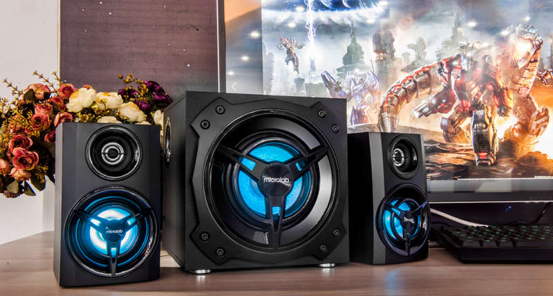 Microlab T11 2.1CH Bluetooth Speakers with LED (Unboxed Deal)