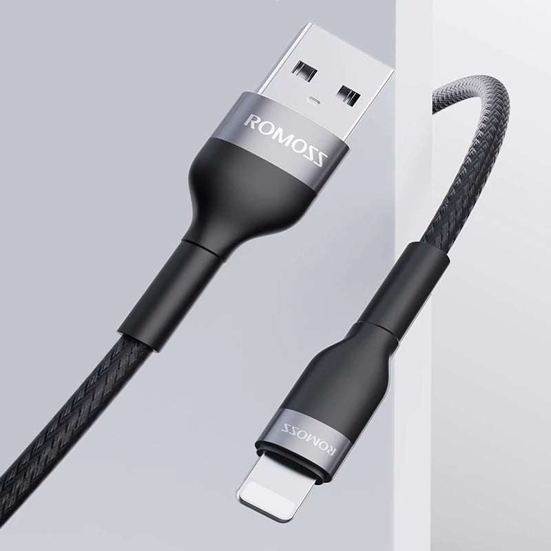 Romoss USB to Lightning 1m Cable Black