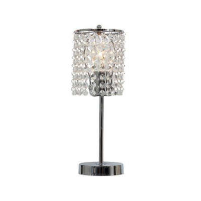 Crystal table lamp- chrome