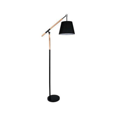 Eiffel floor lamp- black and wood
