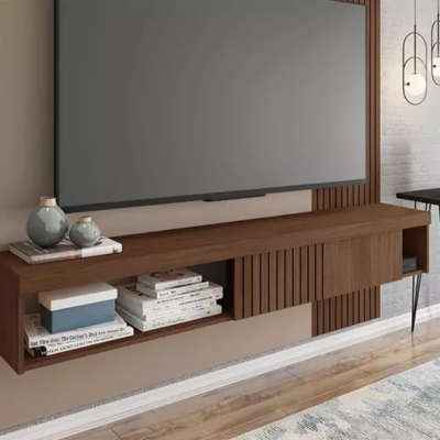 James floating wall unit- dark wood