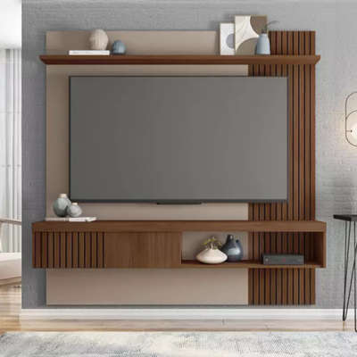 James floating wall unit- dark wood