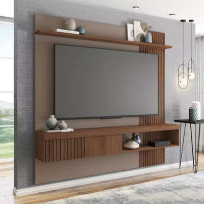 James floating wall unit- dark wood