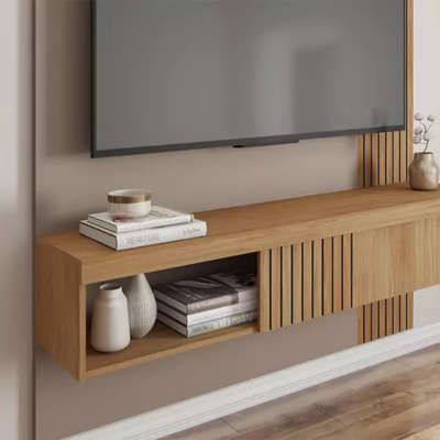 James floating wall unit- light wood