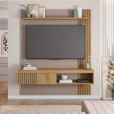 James floating wall unit- light wood