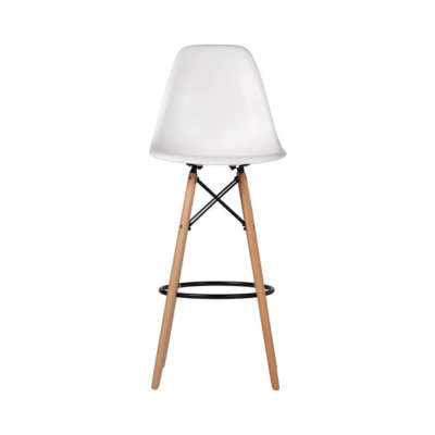 Retro bar stool- white