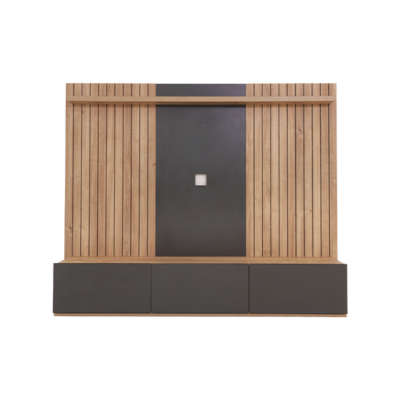 Monte carlo wall unit- oak & charcoal