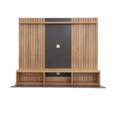 Monte carlo wall unit- oak & charcoal
