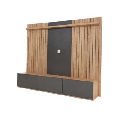 Monte carlo wall unit- oak & charcoal