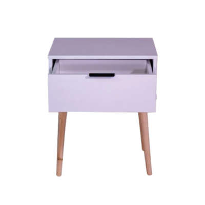 Leo bedside table- white