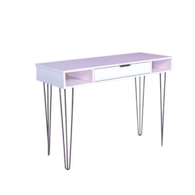 Lima 1 drawer desk- white