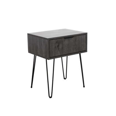 Milan bedside table- charcoal