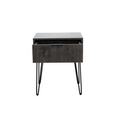 Milan bedside table- charcoal